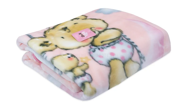 Velvet Crib Blanket 110 x 140 cm CLOUD BEAR 983