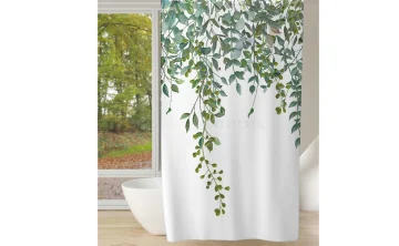 Cortina de Casa de Banho 180 X 200 Cm Modelo DAKOTA Folhas