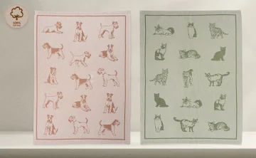 Drap De Cuina Sarga 50 X 70 Cm FRIENDS Gos I Gat 247-53 De Lasa Home