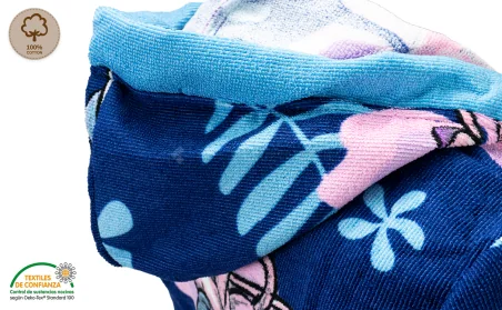 Set Infantil 3 Piezas LILO STITCH Albornoz Toalla Manopla