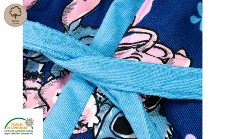 Set Infantil 3 Piezas LILO STITCH Albornoz Toalla Manopla