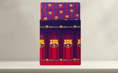 Juego De Sábanas Llicencia F.C.Barcelona 8973 Rayas