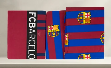 Juego De Sábanas Llicencia F.C.Barcelona 8973 Rayas 2