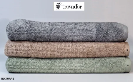 Juego De Toallas 3 Piezas De Baño Modelo TEXTURAS De Trovador