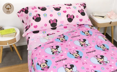 Joc De Llençols Infantil 100% Cotó MINNIE 599