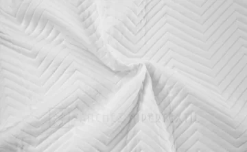 Quilted bedspread ALBA 29 "VV" zig-zag relief pattern by Vialman 2