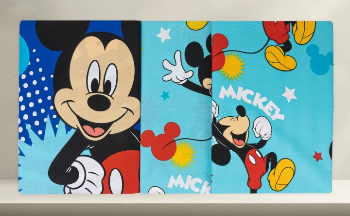Joc De Llençols Infantil Complet Model MY105 Mickey Mouse Llit 90 Cm