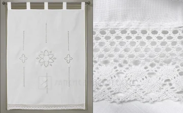 Curtain made with embroidered loops 2120 100x150 cm.