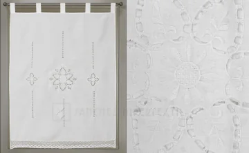 Curtain made with embroidered loops 2120 100x150 cm. 2