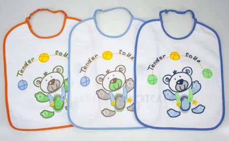 Pack 3 baberos 27x30cm. 10696 Multicolor