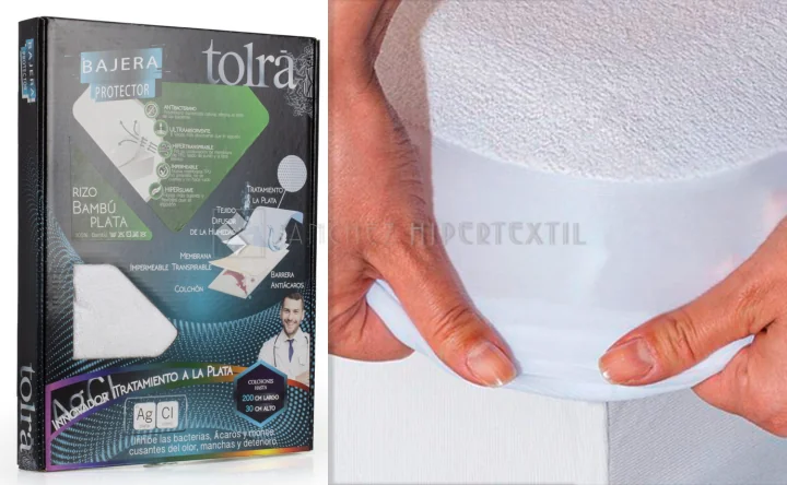 Baby Mattress Protector Bamboo Terry SILVER