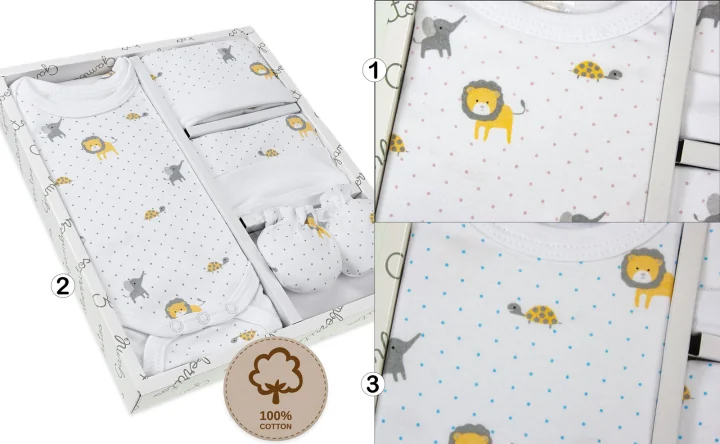 Conjunto Primeira Muda 4 Peças T/0-6 Meses Bebé 10910 SELVA