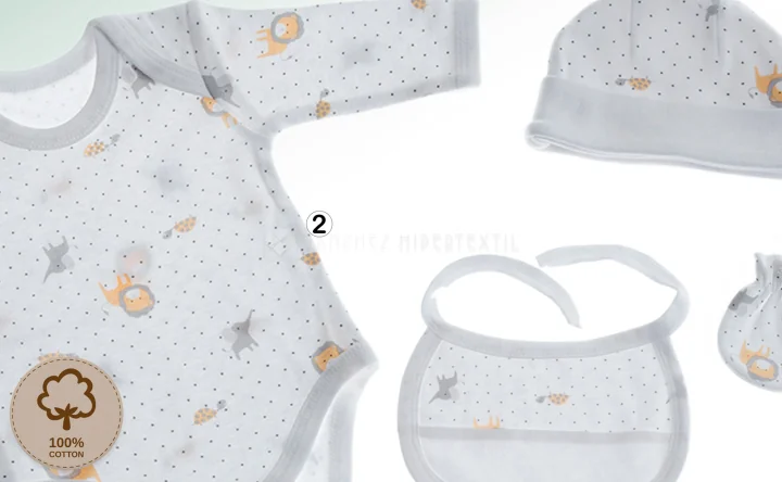 Conjunto Primeira Muda 4 Peças T/0-6 Meses Bebé 10910 SELVA