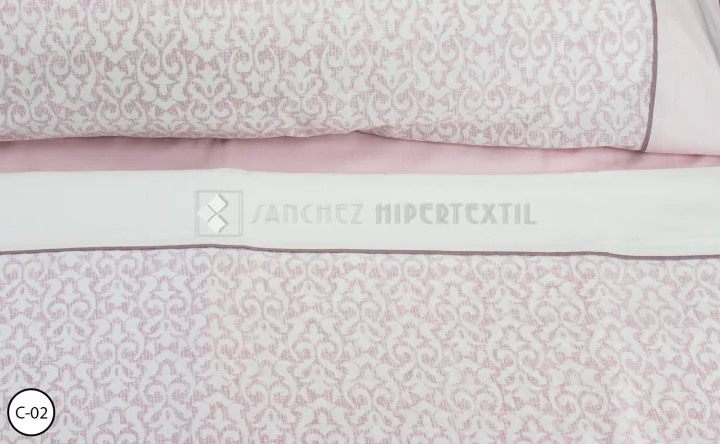 Complete set of 100% cotton RONA sheets from Cañete