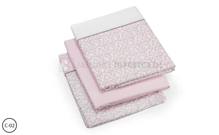 Complete set of 100% cotton RONA sheets from Cañete