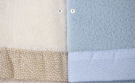 Joc de llençols d´hivern de coral·lina per bressol 60X120 Cm. 30209 ÓS ELEFANT GLOBUS d'Interbaby