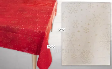 Toalha de mesa de Natal com Lurex MAPUCA 7 FLOCOS DE NEVE