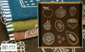 Drap de cuina ris 100% cotó 50X50 cm. 257152 CUCINA de Lasa Home