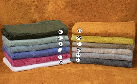Toalhas de banho 60% bambu, têxteis puros, vários tamanhos e cores.