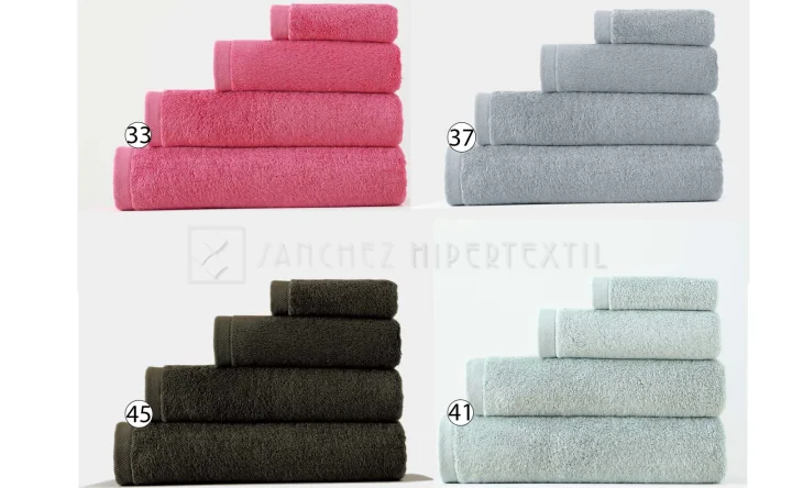 Toalhas de banho 60% bambu, têxteis puros, vários tamanhos e cores.