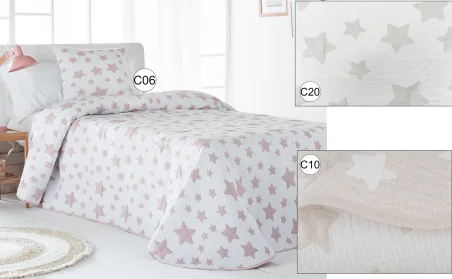 Couvre-lit coloré SOFIA 58 ESTRELLA de Vialman