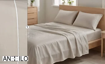 Joc de llençols complet 100% bambú orgànic de 300 fils model GAIA 2