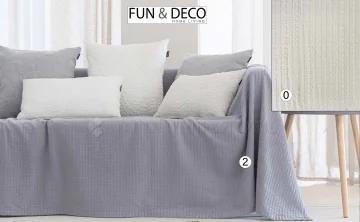Lenço multifuncional para sofá ou cama, 100% algodão, modelo CAIRO