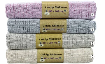 Manta multifuncional para cama e sofá, vários tamanhos e cores, estilo rústico. 2