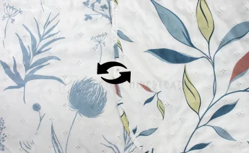 Reversible bedspread plus cushion cover TABOCA 2