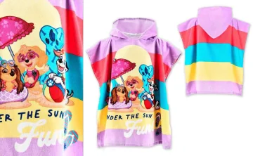 Poncho de banho 100% algodão PAW PATROL EZ18005