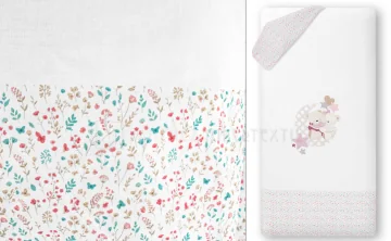 Funda nórdica reversible 100% algodón FLOR PETALO 2