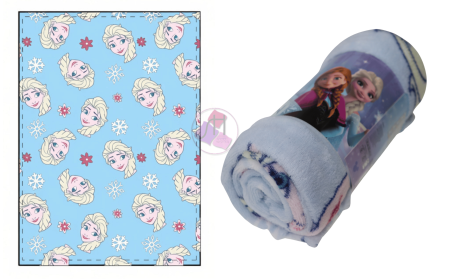 Frozen Celeste Coral Fleece Blanket 100 × 140 cm