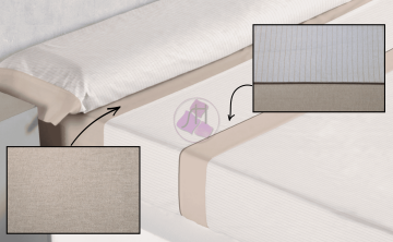Cashmere-Feel Flannel Sheets with Chevron Pattern