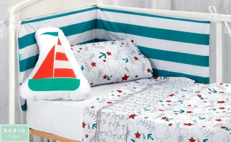 Tour de lit SAILOR 100% coton