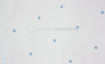 Cortina confeccionada con Ollaos ESTRELLITA 2