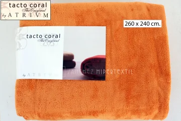 Manta de toque coral 260 x 240 cm. da Atrivm 2
