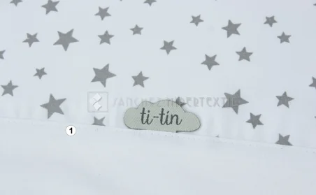 Juego de sábanas de cuna 6963 estrellas de Ti-tin