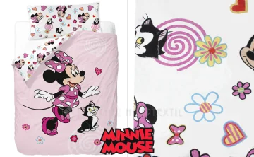 Capa de edredão e fronha MINNIE HAPPY