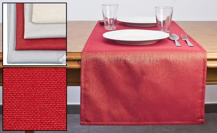 Chemin De Table Avec Lurex Lisse Réf:5