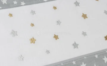 Conjunto de lençóis para berço e mini berço 10673 estrelas 2