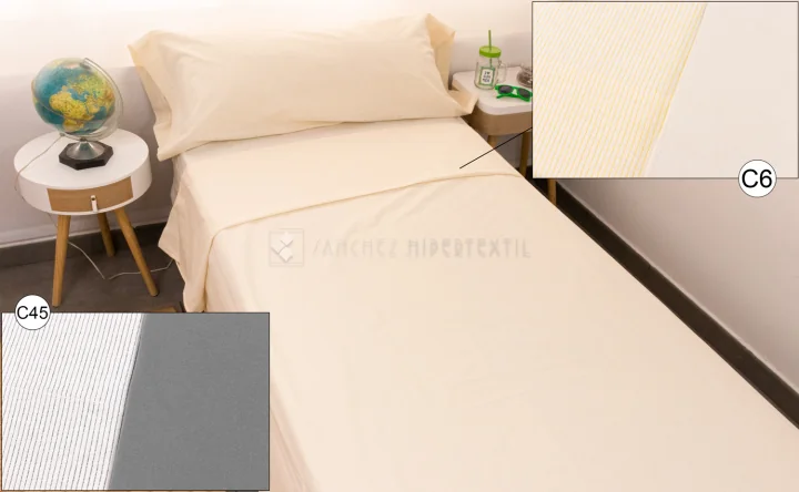 Joc De Llençols Complet 100% Cotó Model ALINE De Sánchez Hipertextil