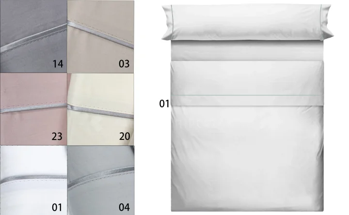 Conjunto completo de lençóis 100% algodão 200 fios penteados mercerizados IHOME