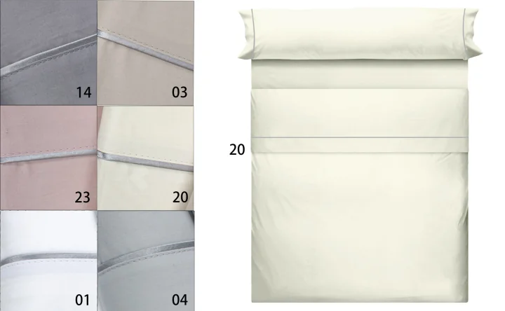 Conjunto completo de lençóis 100% algodão 200 fios penteados mercerizados IHOME