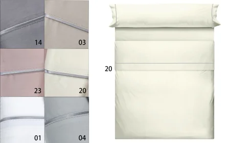 Conjunto completo de lençóis 100% algodão 200 fios penteados mercerizados IHOME