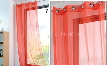 Cortina Confeccionada Com Ilhós 140 X 260 Cm Modelo MONNA VOILE