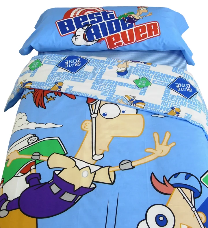 Juego de Funda Nórdica 3 Piezas Phineas & Ferb Best Ride