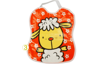 Small PVC Bib With Rubber 8439 Animals ASSORTMENT 2