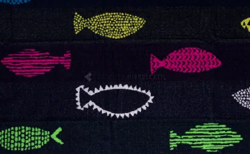 Tovallola De Platja Jacquard 87 X 160 Cm PEIXOS 2