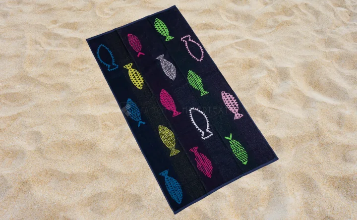 Tovallola De Platja Jacquard 87 X 160 Cm PEIXOS
