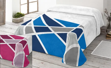 Manta Vellut Model 10222 Geometric Natur Soft